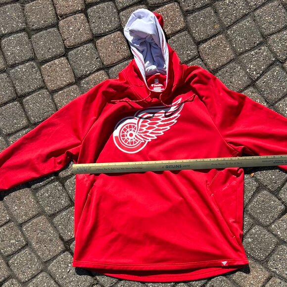 Detroit Red Wings Hoodie EUC Fanatics Sz 2XL NHL Hockey - Picture 5 of 10